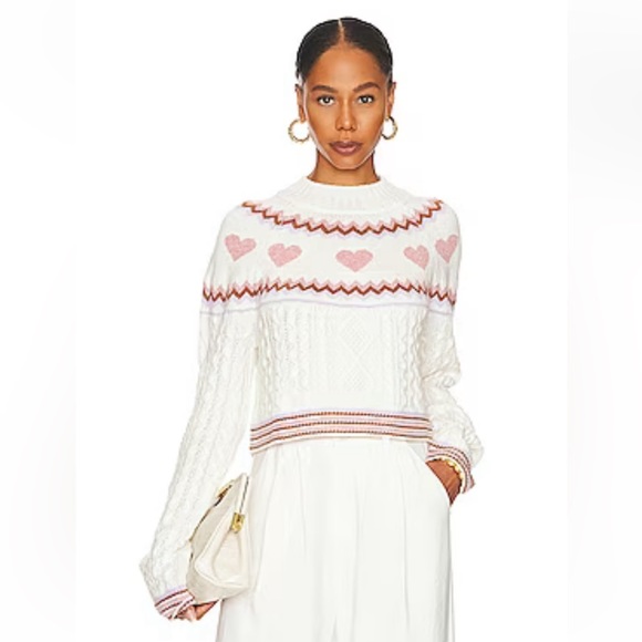 Revolve- Lovers & friends - Lanelle Fairisle cropped sweater - Picture 4 of 4